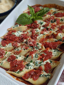 Quarantine Kitchen: Spinach Stuffed Shells